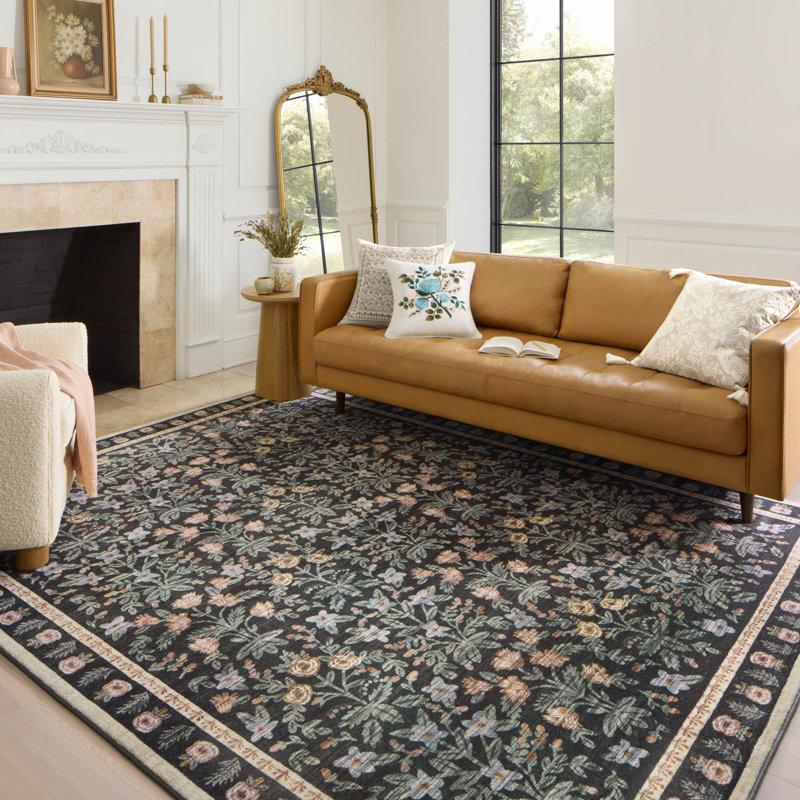 Rifle Paper Co. x Loloi Eden Mughal Garden CloudPile, Tapis de couloir 2 pi 6 po x 9 pi 6 po