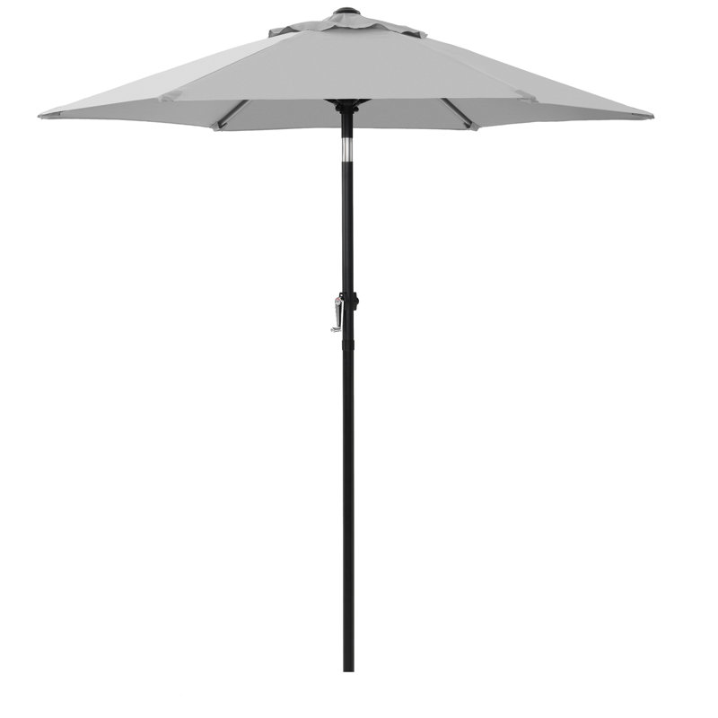 Malik 200cm Market Parasol, Grey