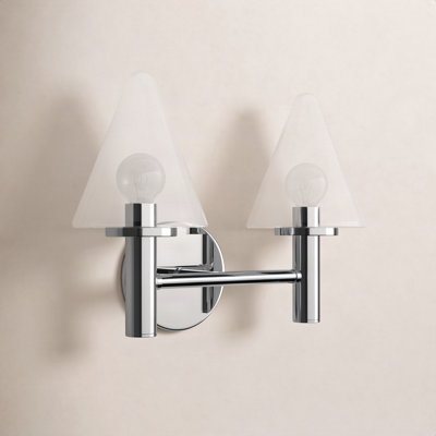 2 Light Transparent Vanity Light