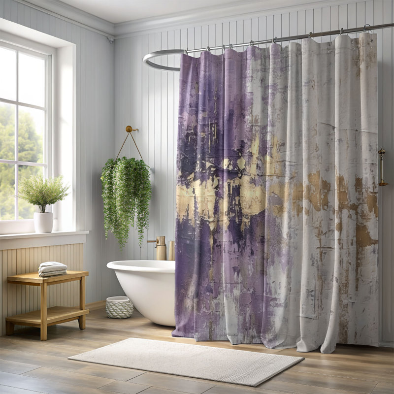 Rideau de douche Gajala, H 74 po x l 71 po