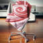 «Beautiful Candy Cane Spiral» - Coussin imprimé abstrait-30730963-30730967