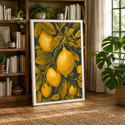 Lemon Grove Study Botanical 1 Piece Wrapped Canvas Wall Art