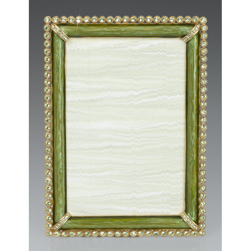 Metal Picture Frame, Green, 4" x 6"