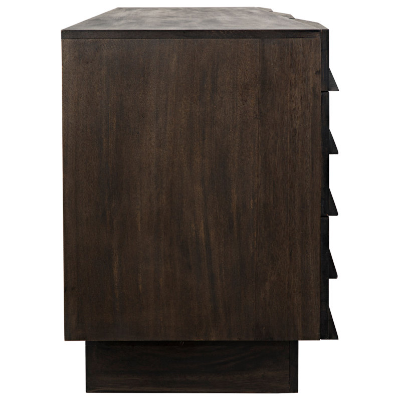 Drake 75'' W Solid Wood Sideboard, Ebony Walnut