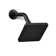 Parallel Single-Function Square Showerhead, Shower Head with One Spray, 2.5 GPM