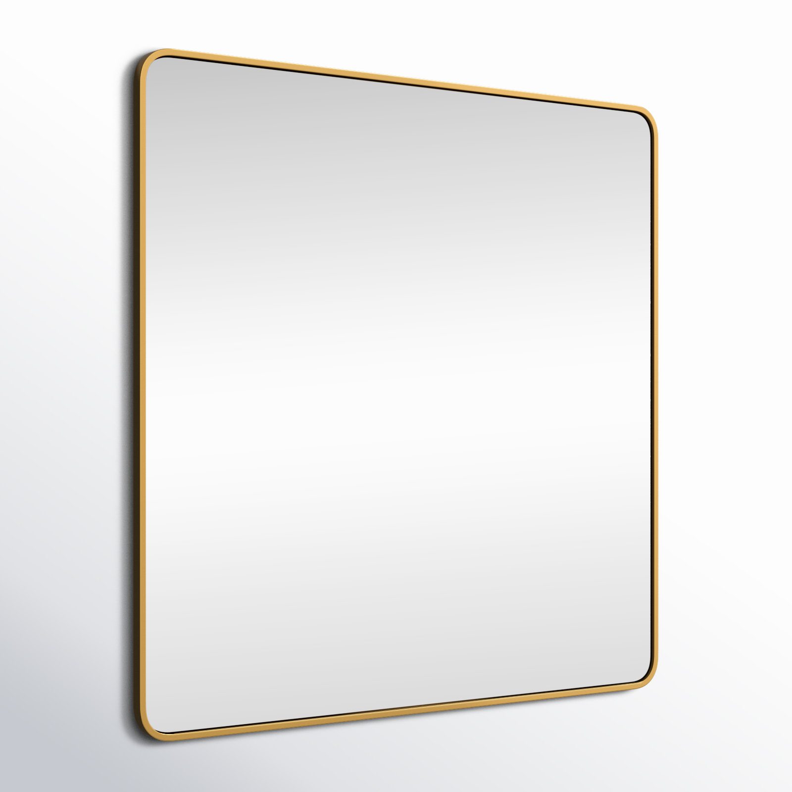 Wall Mirror, 48"  x 48" , Brass