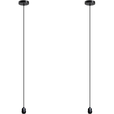 1 - Light Black Single Pendant