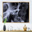 «Black and White Marble Waves», reproduction sur toile-67236309-67236317