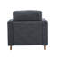 Fauteuil rembourré en tissu