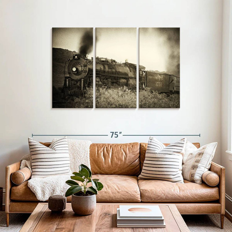 Mehar Train Arrival I, 36" H x 57" W