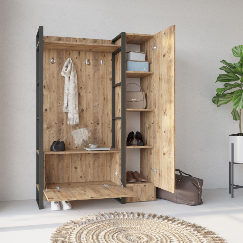 Portemanteau avec rangement pour chaussures Haelf