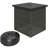 Patio Square Side Table With Umbrella Hole