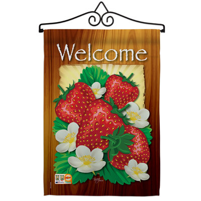 Double Sided 18.5'' H x 13'' W Polyester Flag Set