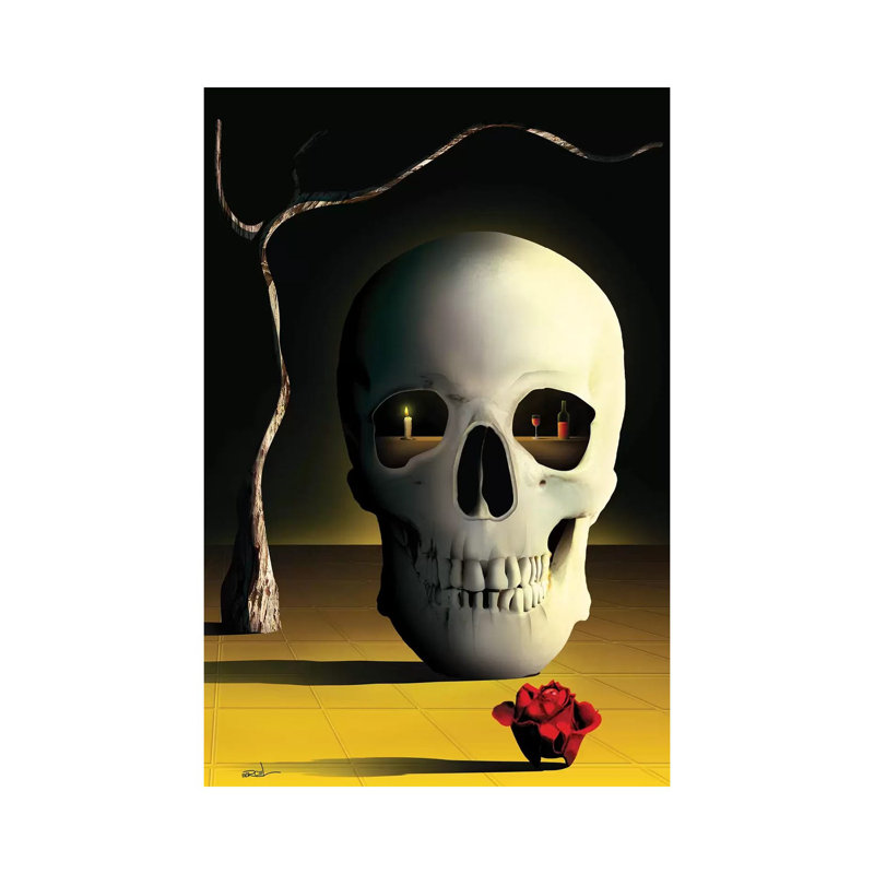Skull by Marcel Caram - Wrapped Canvas Gallery-Wrapped Canvas Giclée, 45.72cm H x 30.48cm W