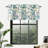 Akinruntan 2 Pack Floral Kitchen Valance Tailored 52" Window Valance in Gray/Green