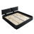King Size Bed Frame with Movable Headboard-795285575