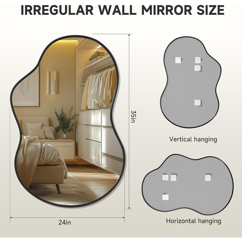 Miroir mural irrégulier