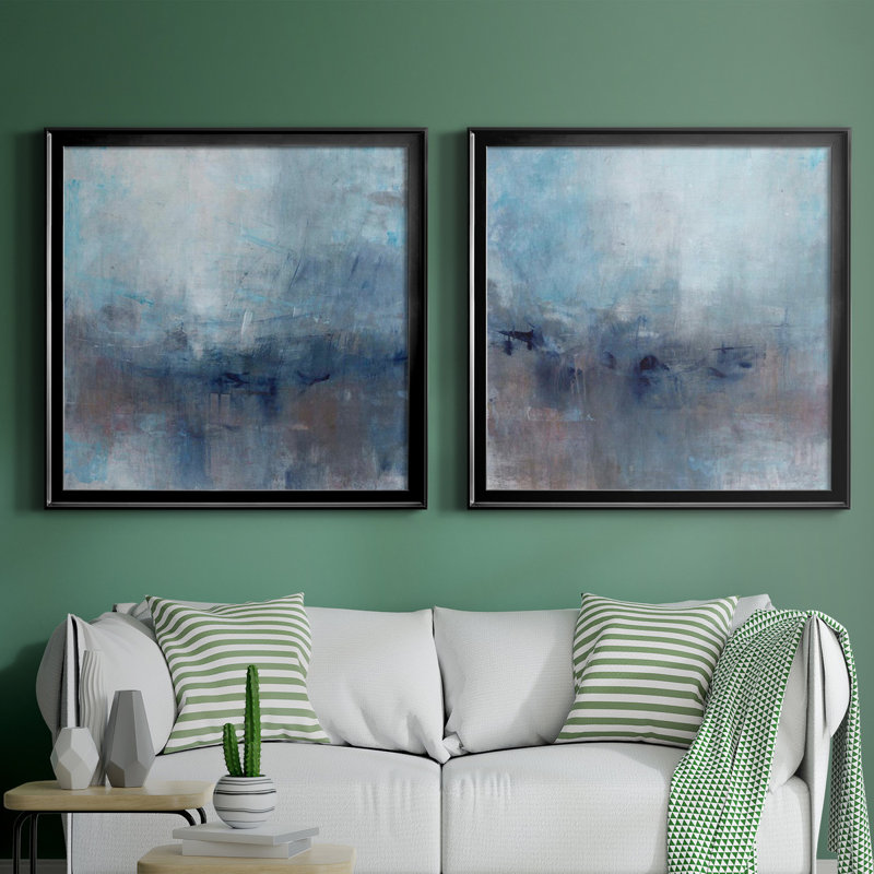 Kinetic Abstract I - Kinetic Abstract I - Ensemble de 2 reproductions d'art encadrées, H 34,5 po x l 69 po x P 1,5 po
