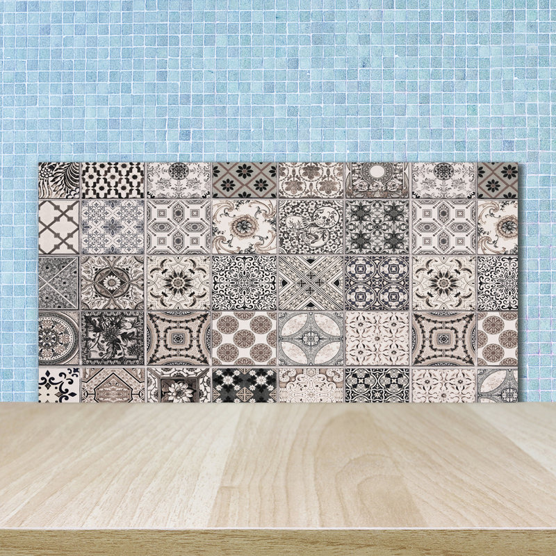 50cm W x 100cm L Glass Peel and Stick Panel
