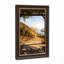 «Vineyard Hillside Over River Through Wooden Pergola», art mural sur toile-133557792