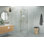 Halo 51 in. x 43 in. x 78 in. 90-degree Fully Frameless Glass Hinged Shower Enclosure