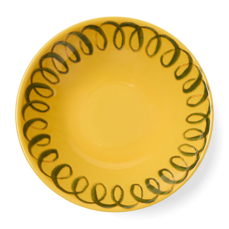Amalfi Cereal Bowl - Lime - 7", Mustard