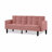 Velvet Futon Couch Convertible Folding Sofa Bed Tufted Couch-125081298