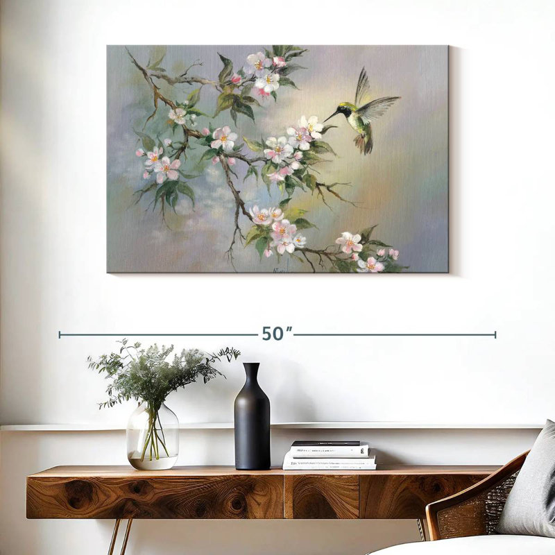 Brampt Springtime Hummingbird, 26" H x 39" W