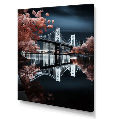 Magnifique pont urbain illuminé