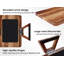 Wood Sofa Armrest Tray, Sofa Tray, Folding Sofa Armrest Tray, Clip-On Sofa Table-For Drinks, Snacks, Phones, And Remotes. (13L X 9W X 4H Inch)