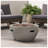 27 Inch Propane Fire Pit Bowl, 40,000 BTU Light Grey MGO Outdoor Fire Pit for Patio, Modern Lightweight Concrete Firebowl