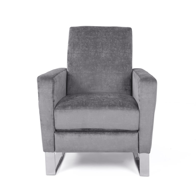 Accent Chair, Gray Fabric