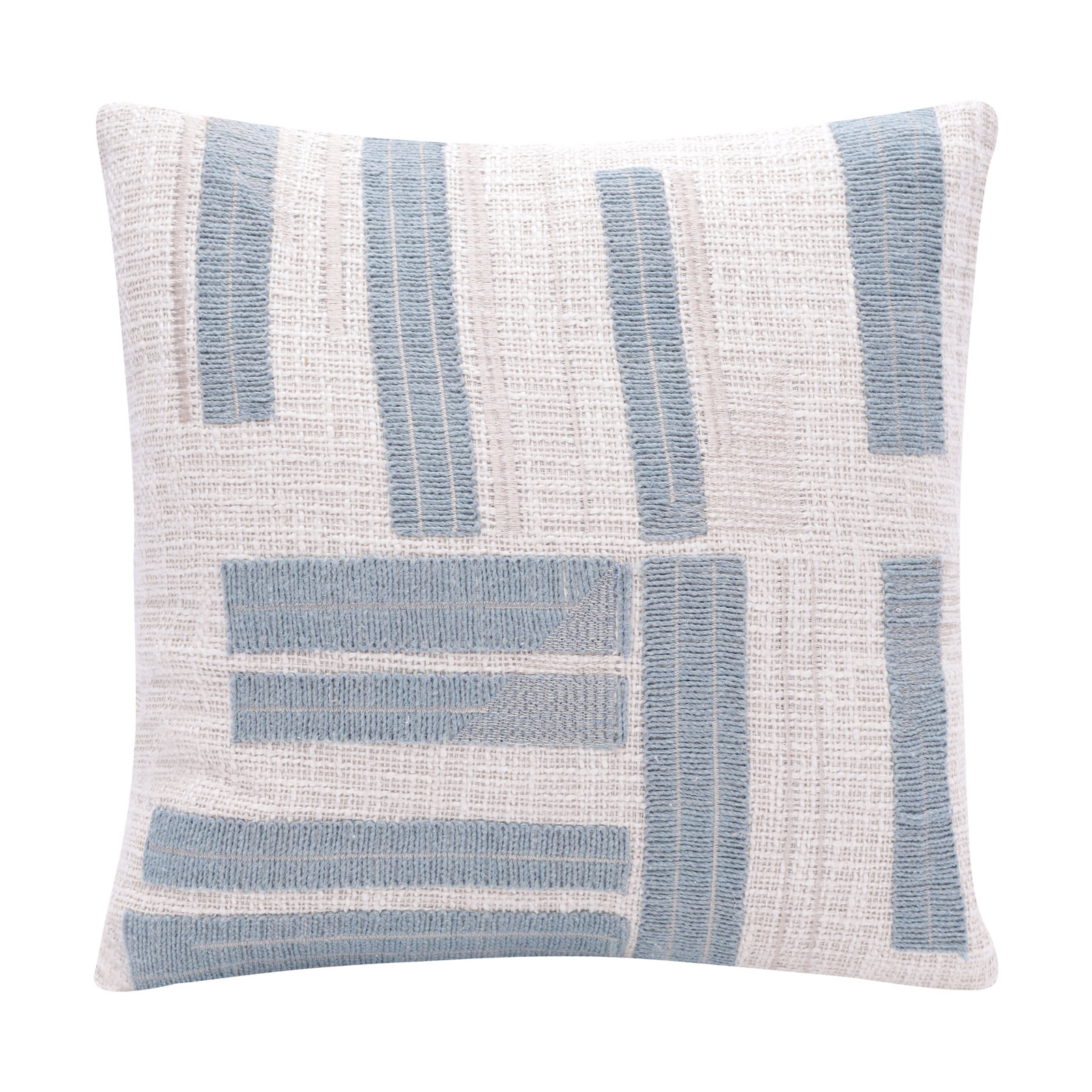 Malachy 20" Cotton Throw Pillow, Light Blue, Pillow Cover Only - No Insert