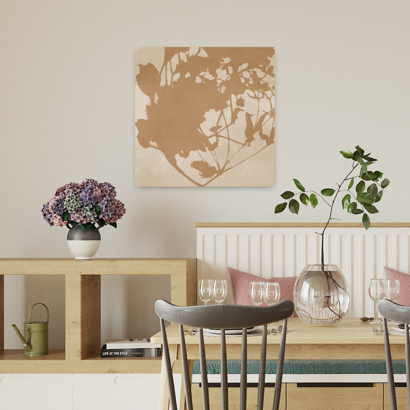 Art mural abstrait abstrait ocre Wabi-Sabi I, H 18 po x l 18 po