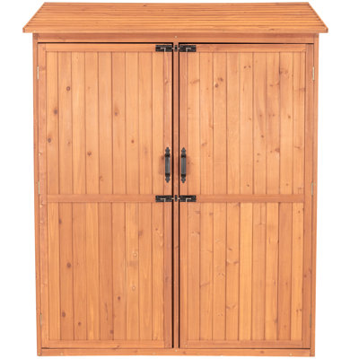 5 ft. W x 2.5 ft. D Solid Wood Lean-To Storage Shed