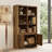59.3" Tall Bookshelf With Storage Cabinet-797745377