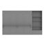 Grand lit escamotable avec compartiments de rangement à hauteur réglable et tablette, cadre de lit mural avec 1 tiroir, lit plateforme pliable multifonctionnel pour la chambre à coucher, chambre d'amis, gris (ANCIEN SKU: N733S309223E)-312089350
