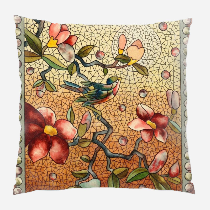 Coussin décoratif fleur