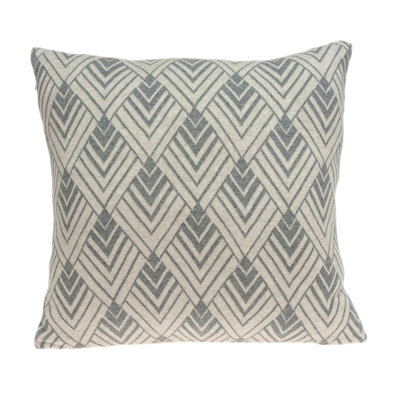 Merve Geometric Cotton Blend Reversible Pillow Cover