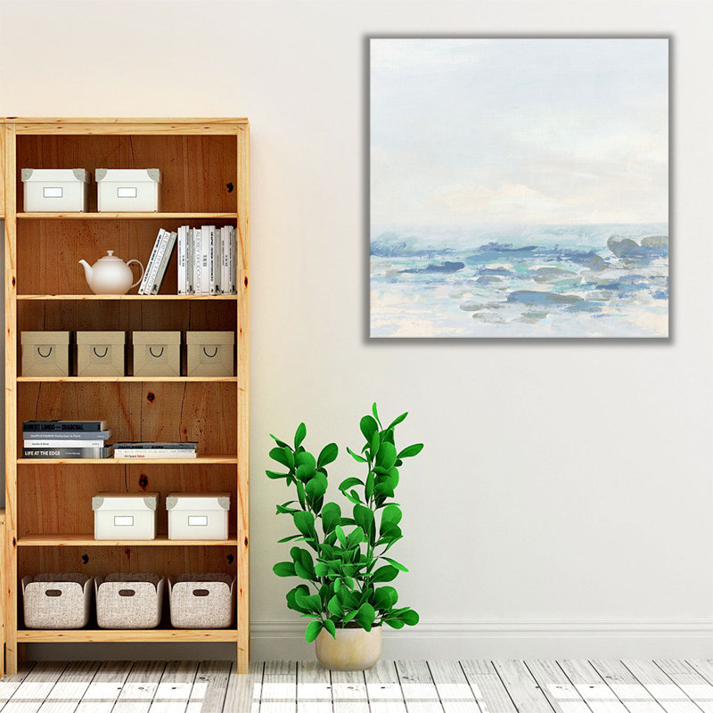 «Cool Blue Coast II», reproduction d'art sur toile, H 20 po x l 20 po