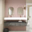 Ensemble de meuble-lavabo double mural 60 po Alysa-71095543