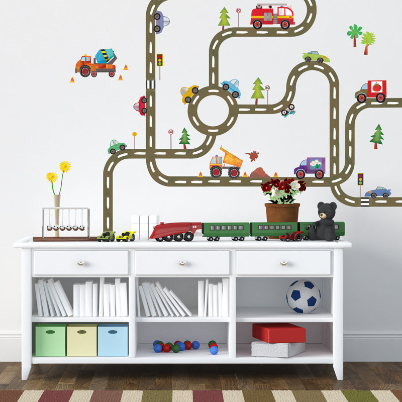 Road Network Wall Sticker Set