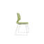 De 4 chaises de bureau empilables modernes en polypropylène pour un confort ergonomique et un dossier de 180 kg