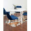 Ensemble de salle à manger Aufurr, table de salle à manger ronde blanche avec chaises, plateau de table rond-1747527772-1747527767