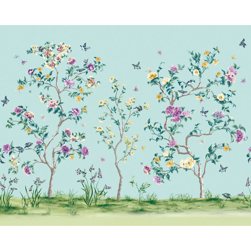 Wolfe Mural,  280cm L x 350cm W , Blue