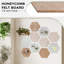 10 planches hexagonales en feutre hexagonales, tuiles auto-adhésives et insonorisantes pour affichage mural