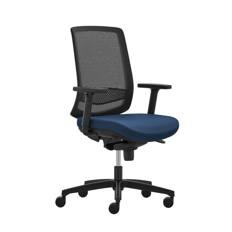 Mahlea Foam Padding Office Chair, Navy