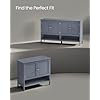 10 Pair Shoe Storage Cabinet, Grey