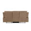 Transitionnel avec support lombaire, housse en tissu de microfibre, rembourrage en mousse de bois franc, 8 ressorts, base en acier inoxydable avec housse de support beige - cadre séché au four, ressort sinueux,