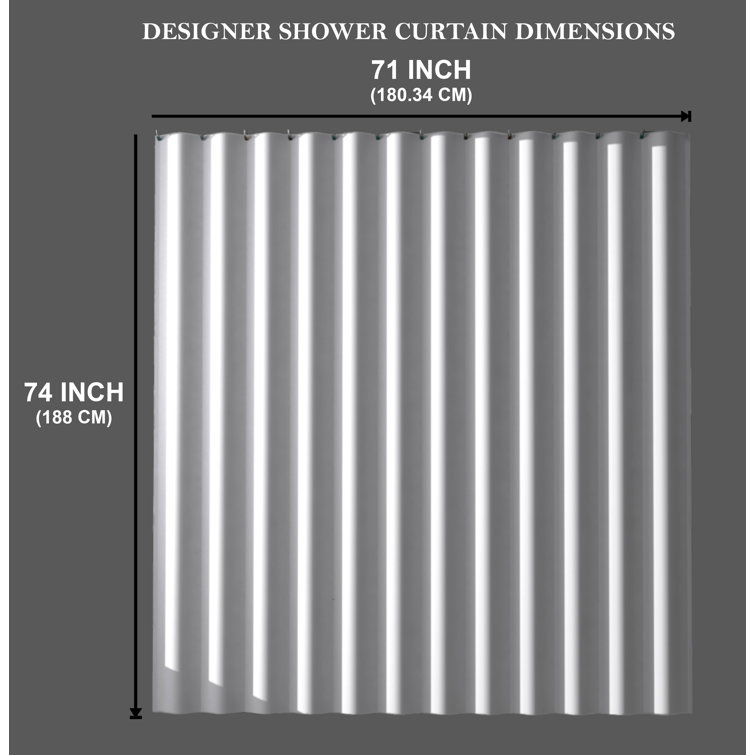 Bless International Franky Abstract Shower Curtain 